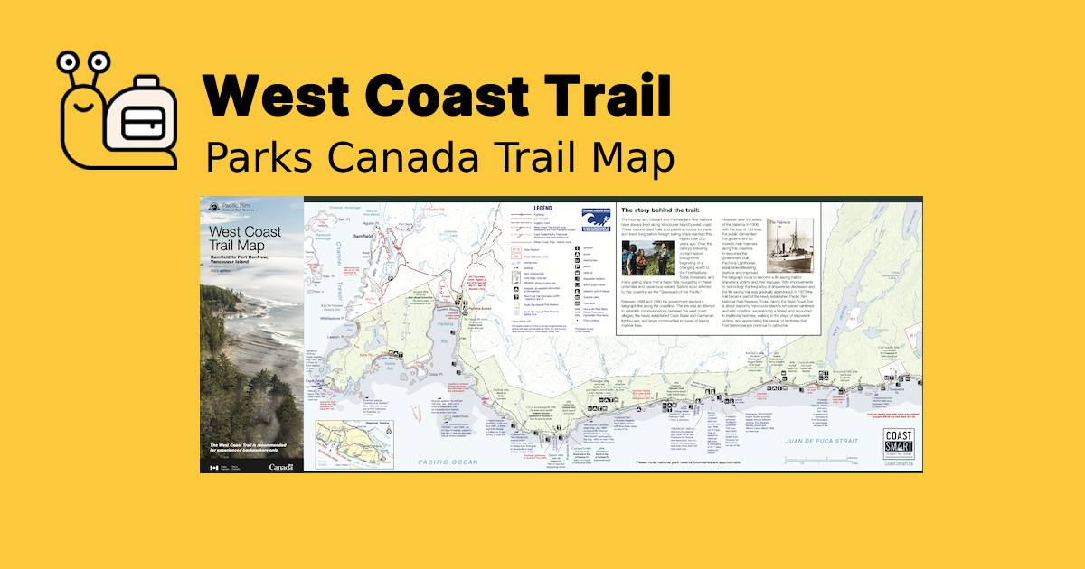 WEST COAST TRAIL MAP visual data 2